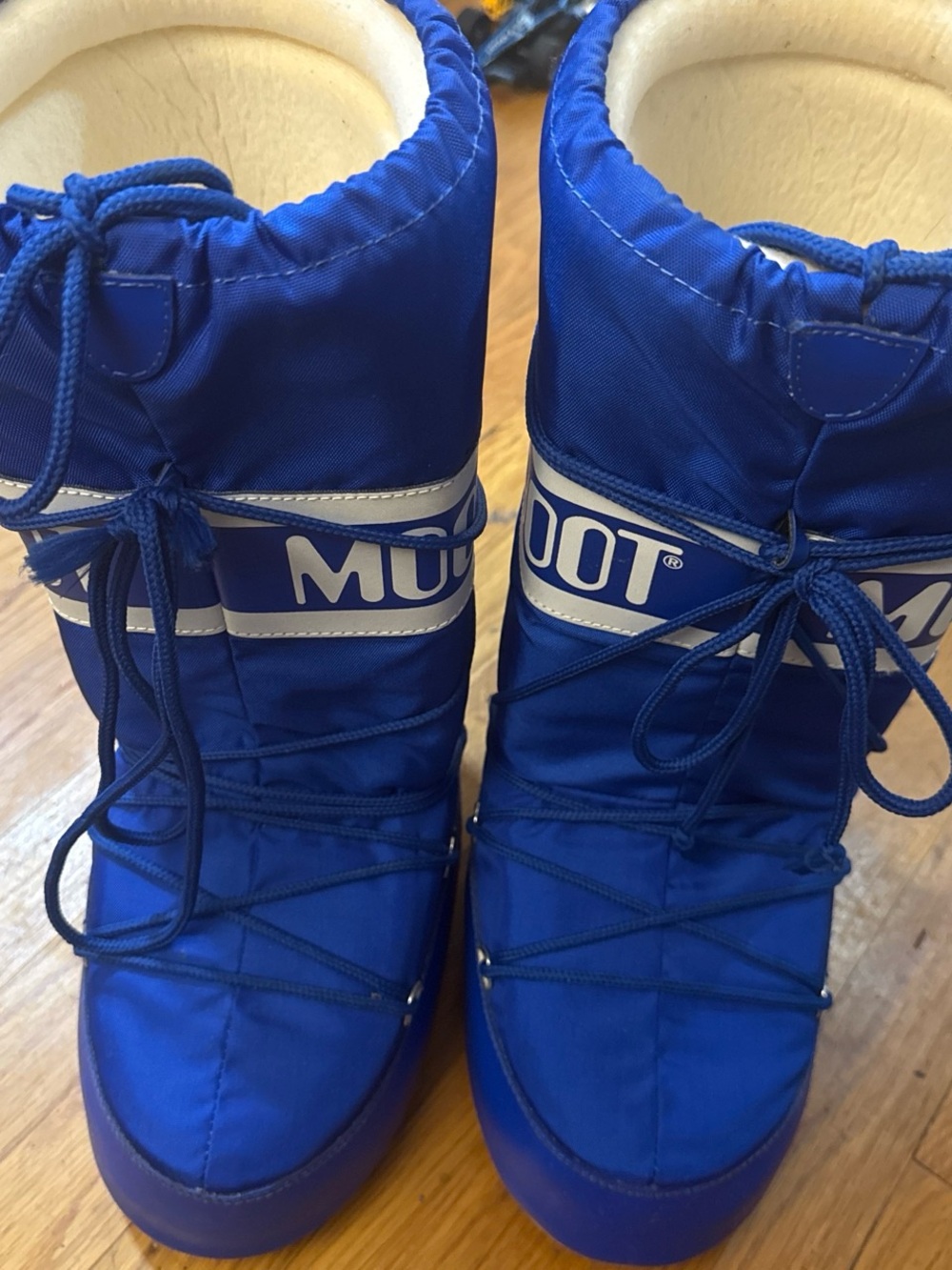 Moon Boot Royal Blue Nylon Winter Boots